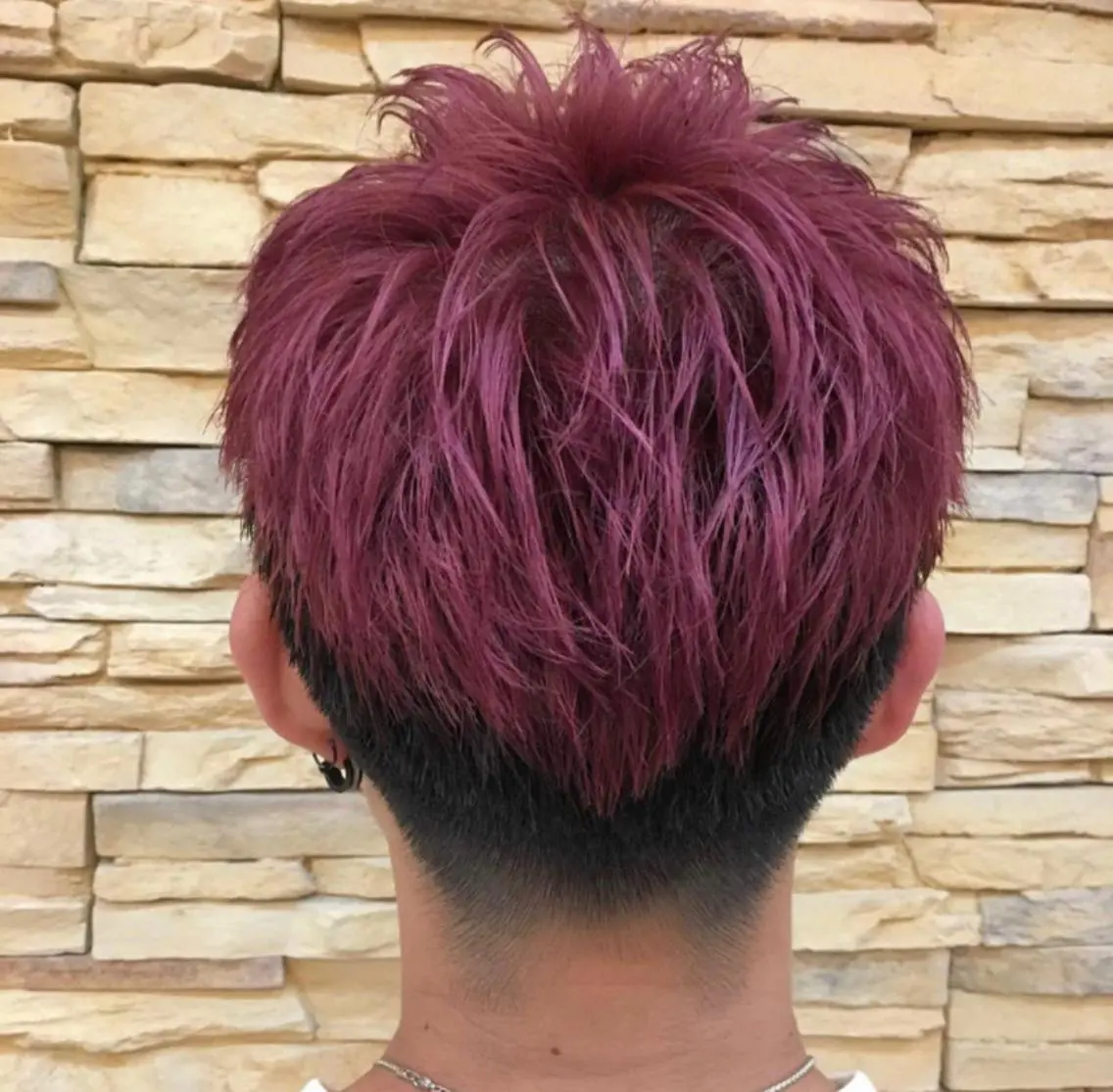 ショート カラー メンズ レッドカラー 髪質改善・ボブ・ ショート 丸毛一輝のヘアスタイル