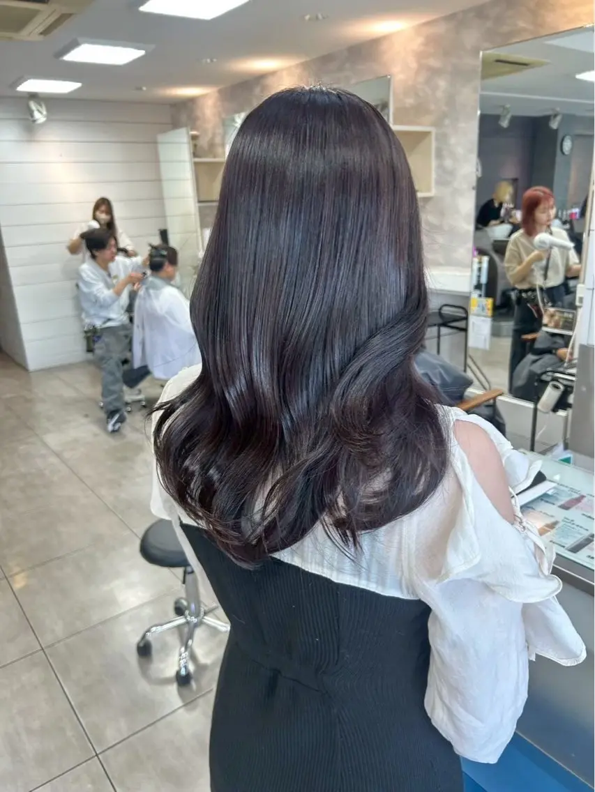ロング カラー ヘアカラー 本尾 空大のヘアスタイル