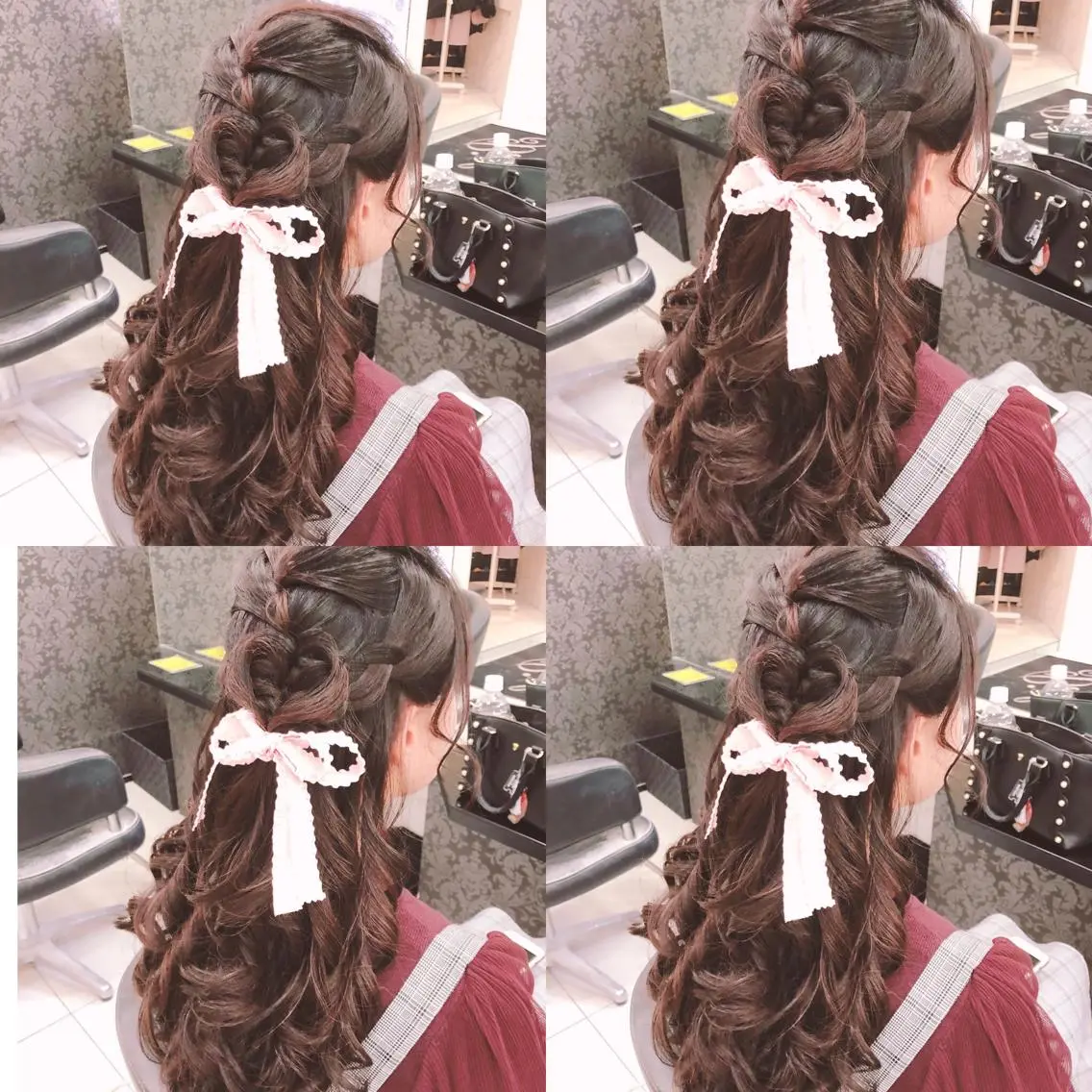 ロング ヘアアレンジ ハーフアップ ヘアセット 🌷MAYU 🌷のヘアスタイル
