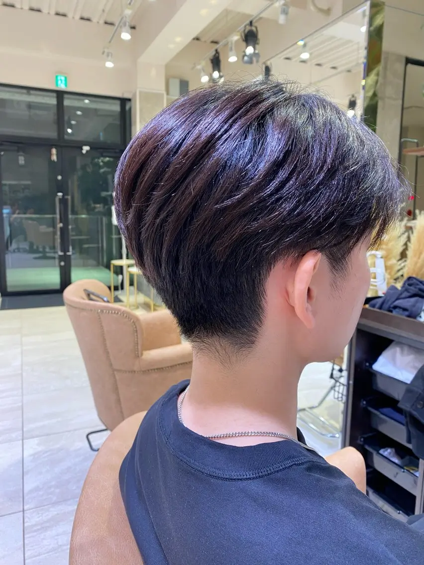 メンズ センターパート 刈り上げ 🌼アユム/レイヤー ハッシュカット🌼のヘアスタイル