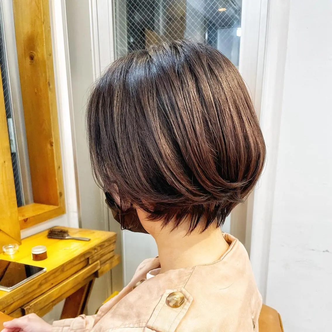 ショート ショートボブ ボブ ミセス ショートヘア 👑銀座ショート/ 絶壁補正/金子涼👑のヘアスタイル