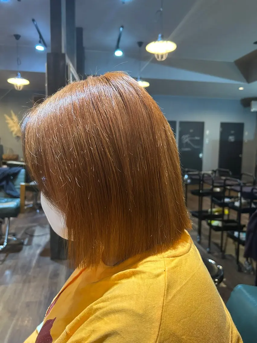 カラー オレンジ 🐻‍岩井 杏珠🐻‍のヘアスタイル