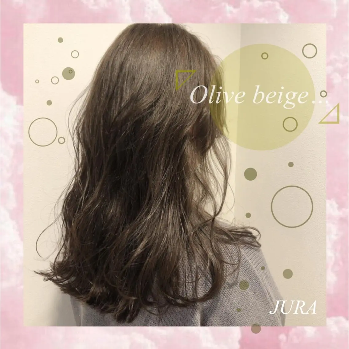 セミロング カラー ヘアアレンジ ネイル マツエク・マツパ 透明感カラー/推しカ ラー☁️JURAのヘアスタイル