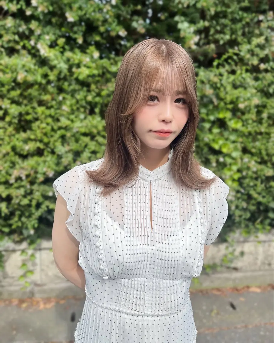 ミディアム カラー ヘアカラー トリートメント 垢抜けレイヤー✂️ RYOTAのヘアスタイル