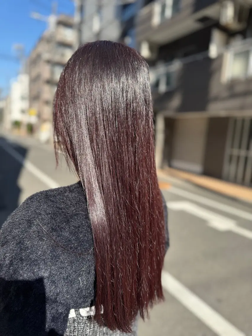 カラー レッドカラー 【髪質改善】 🌙ＲＵＮＡ🌙のヘアスタイル