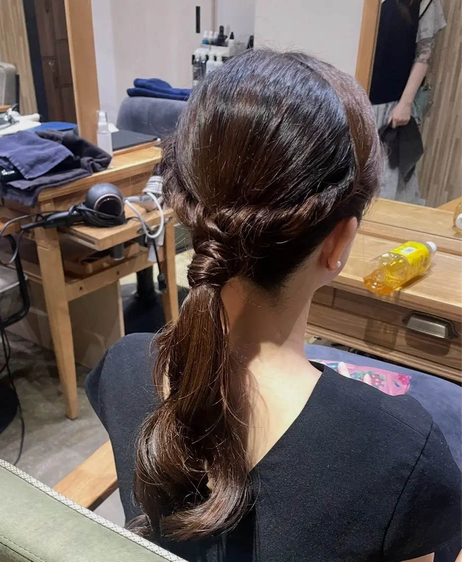 ロング ヘアアレンジ 結婚式・ブライダル 🖤keina🖤 詳細必読:*･のヘアスタイル