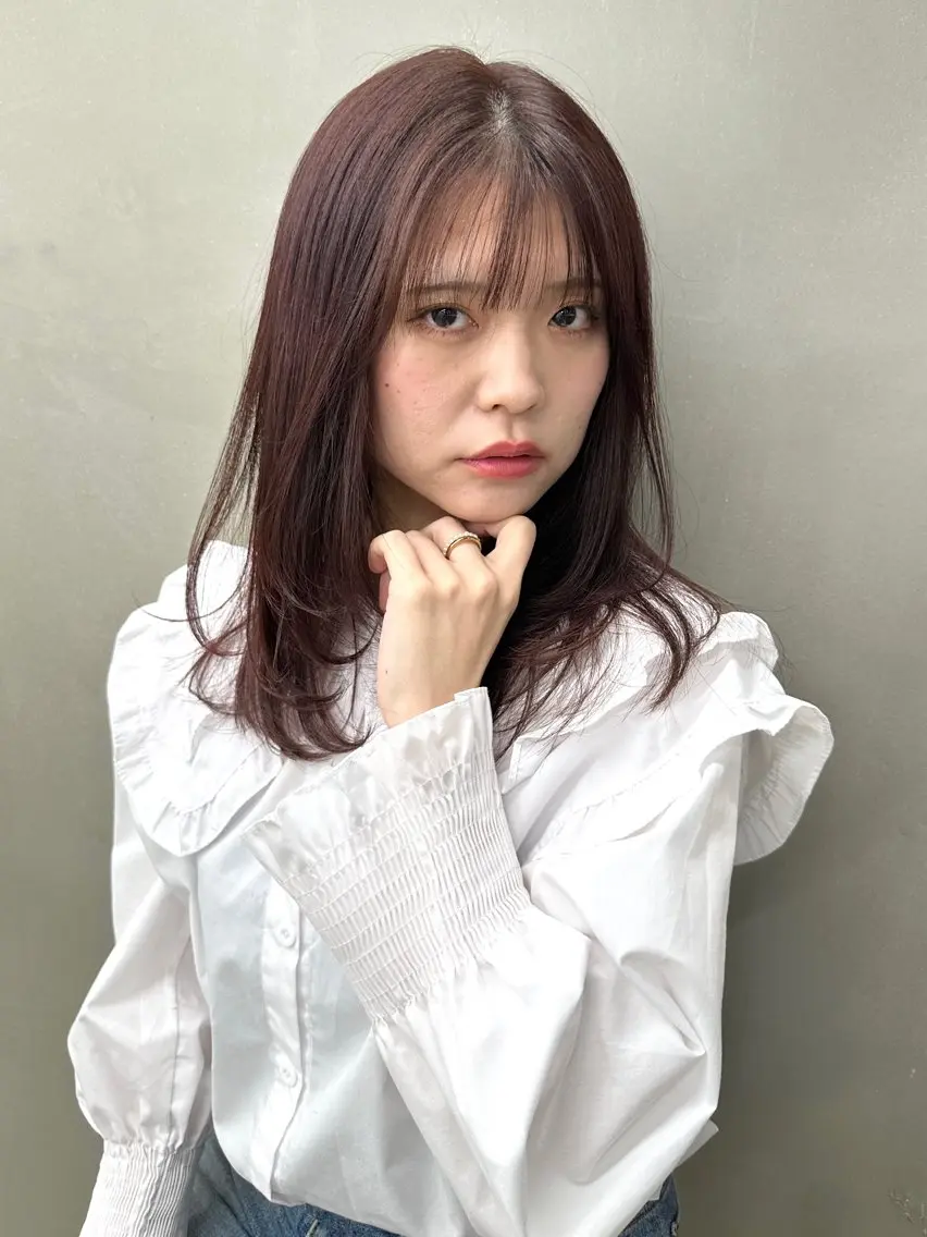 ロング カット ヘアカラー 似合わせが得意 村松慧汰のヘアスタイル