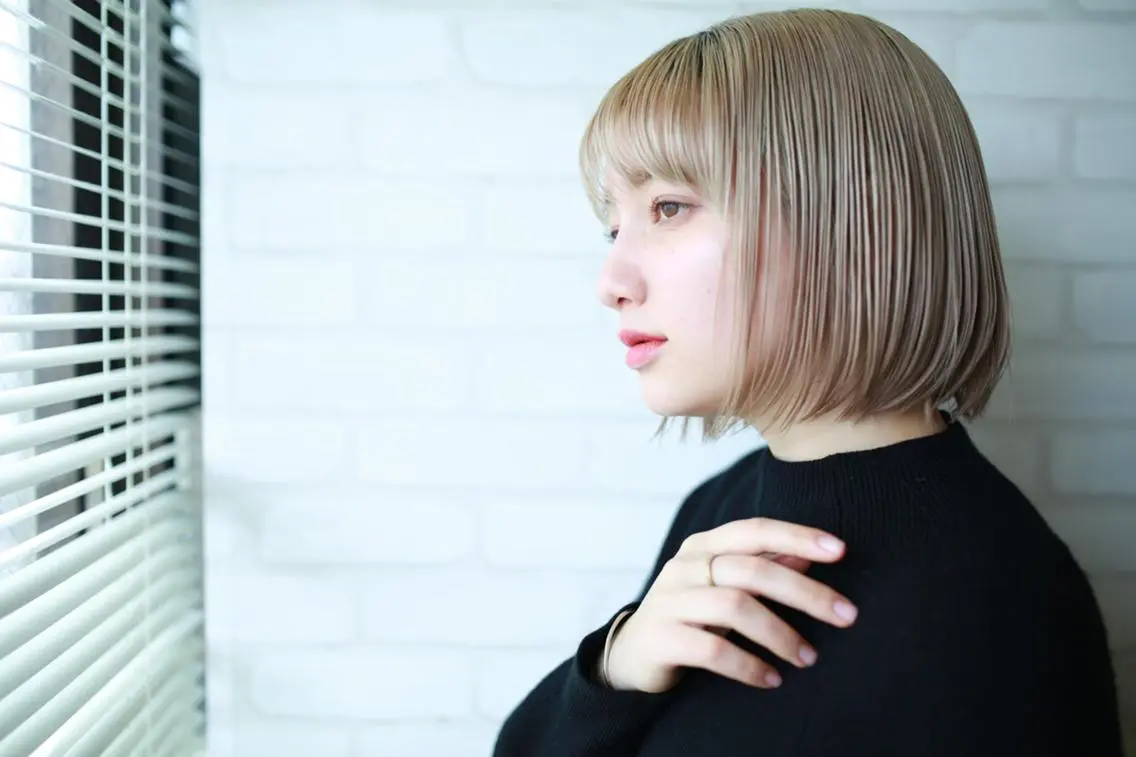 ミディアム ヘアアレンジ 大久保寿高✨ なりたい色を叶える✨のヘアスタイル