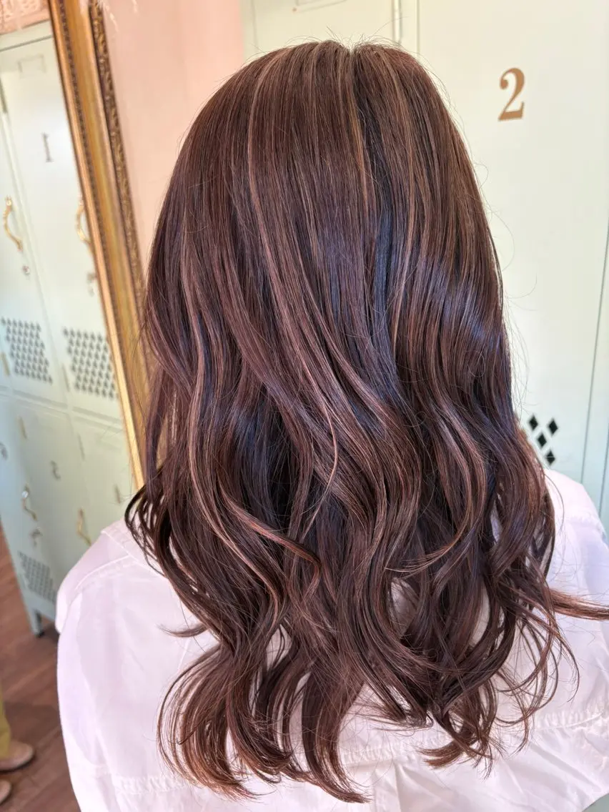 ロング ハイライト カット ヘアカラー レイヤー×ハイライト 🌷RINA🌷のヘアスタイル