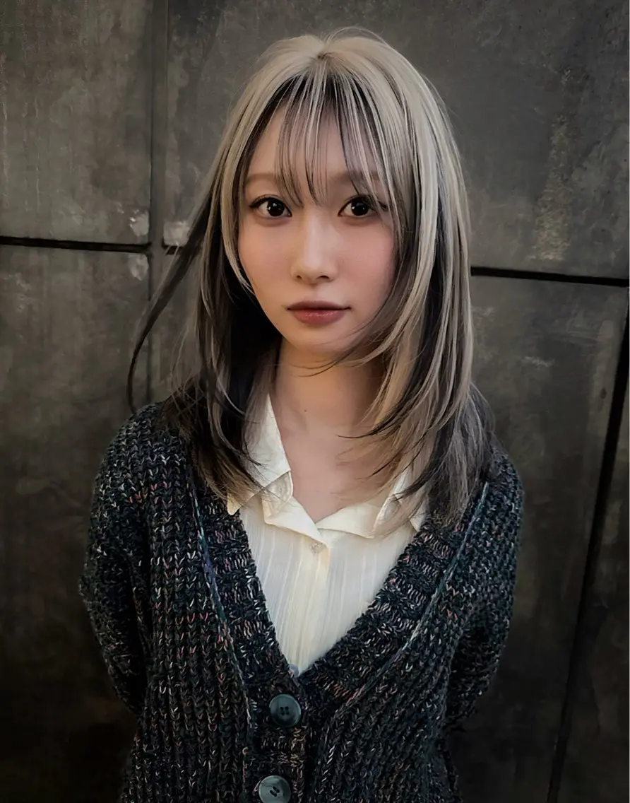 ミディアム 小佐田 航平のヘアスタイル