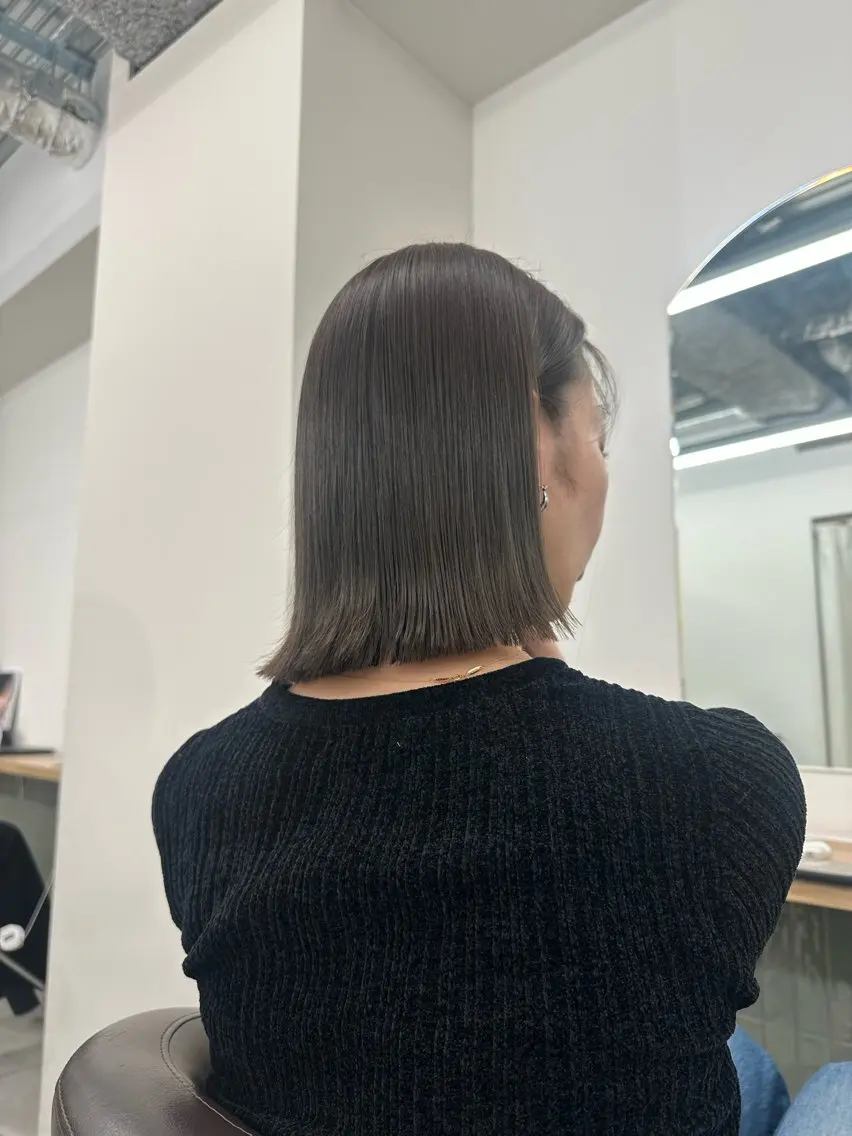 ミディアム カラー キッズ カット ヘアカラー トリートメント オトナヘア🌸 harukaのヘアスタイル
