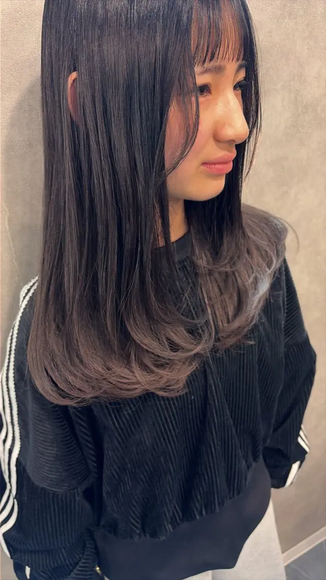 🩵ミニモ限定🩵透明感カラー💇♀️+ベーシック処理トリートメント✨(整えカット付き・ロング料金無し)の写真