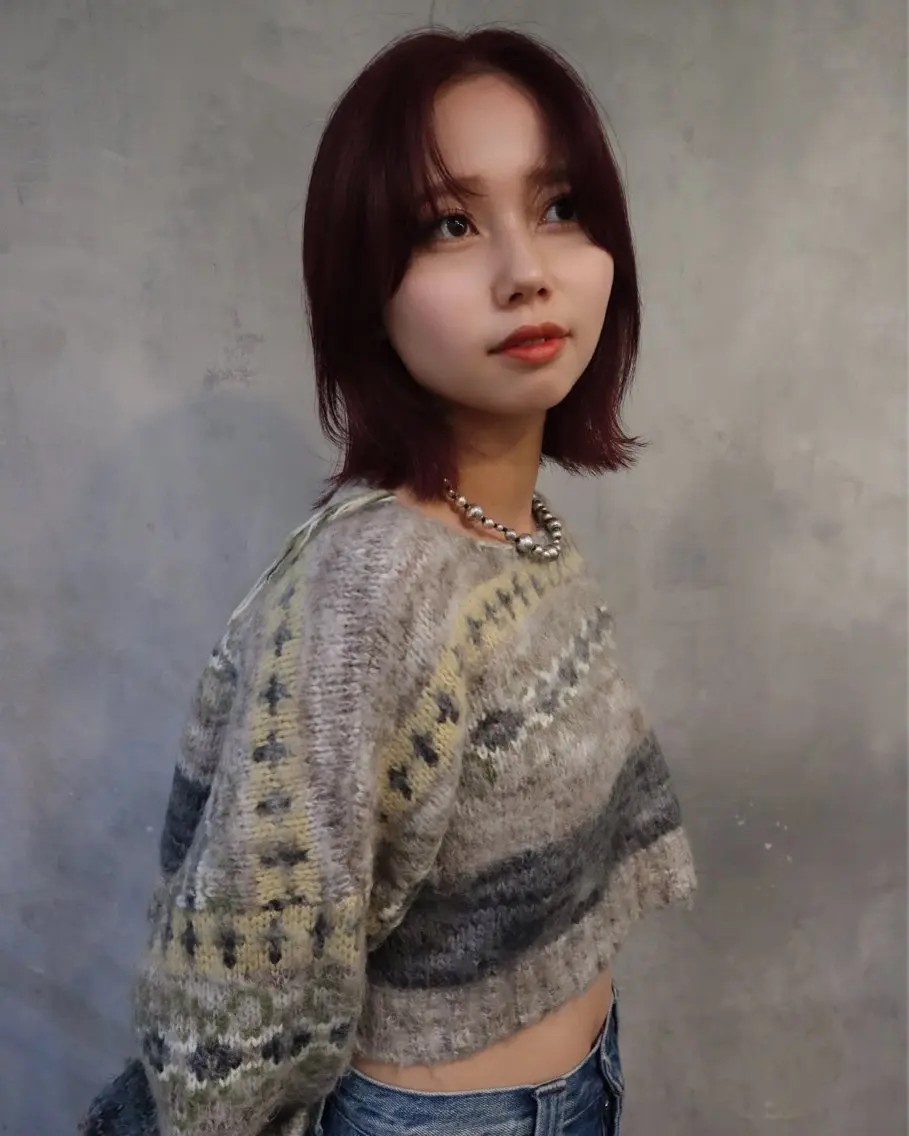 ミディアム カラー 庄司 慎之介のヘアスタイル
