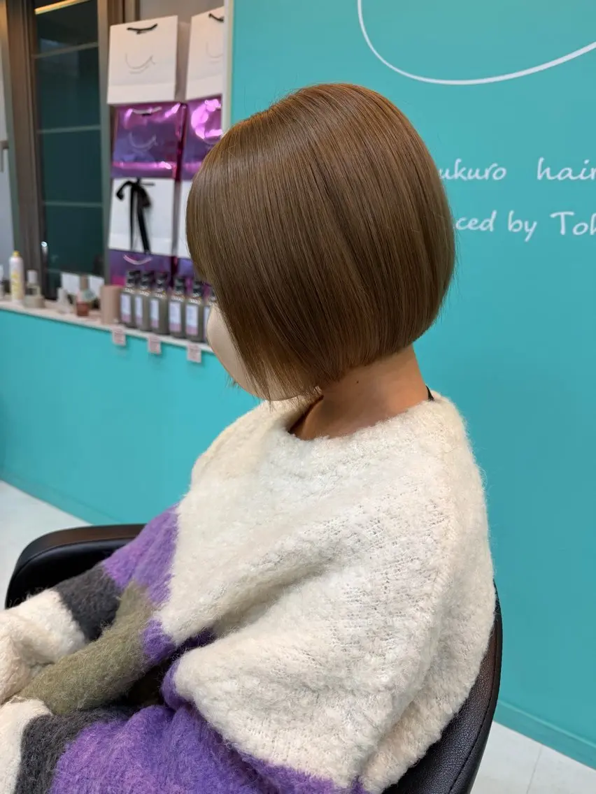 ショート カラー ベージュカラー ブリーチ ダブルカラー 🫧ショート/ボブ 池袋西口・泡渕✂️のヘアスタイル