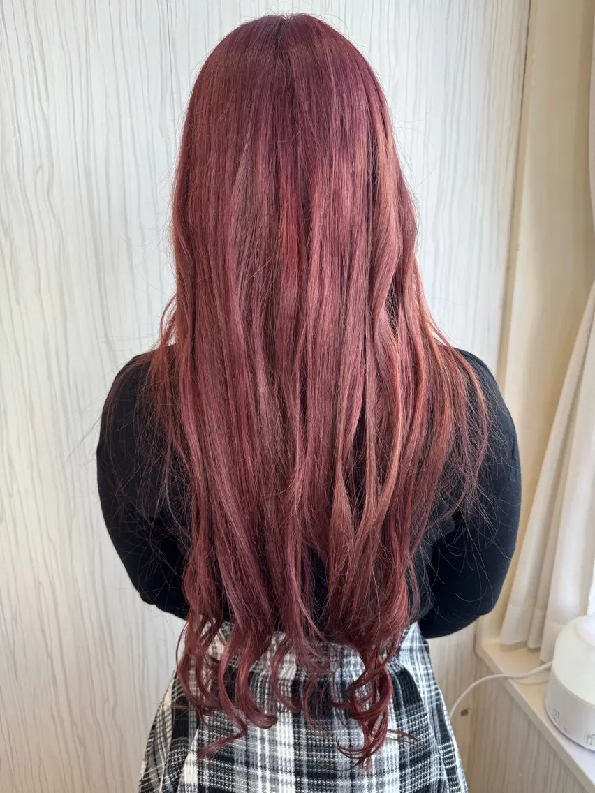 ロング ヘアカラー 松尾 怜奈のヘアスタイル