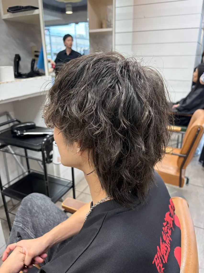 メンズ カット パーマ メンズカット✂️ 赤阪 隼🐧のヘアスタイル