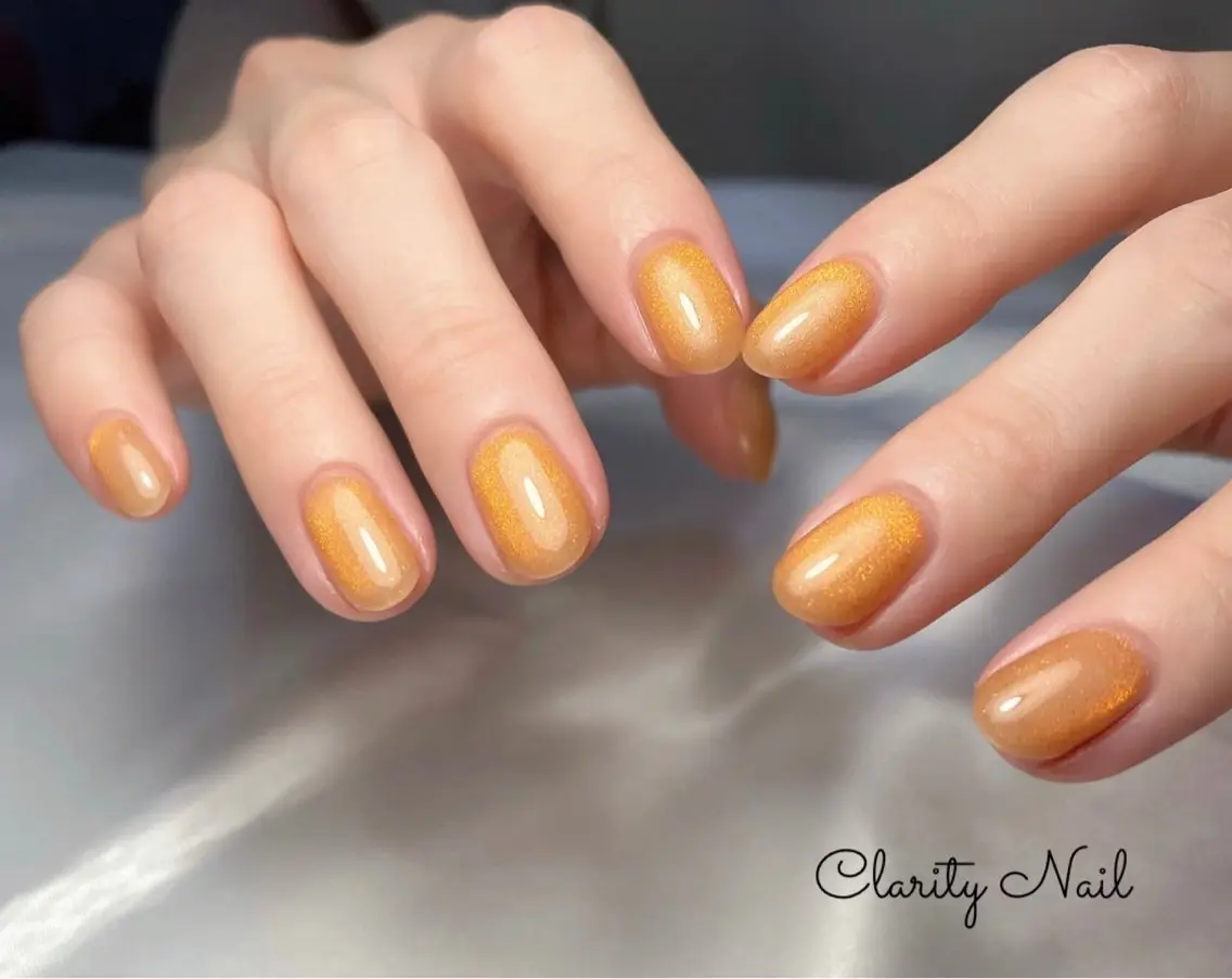 ネイル マグネットネイル ワンカラーネイル ハンドネイル Clarity Nailのネイルデザイン