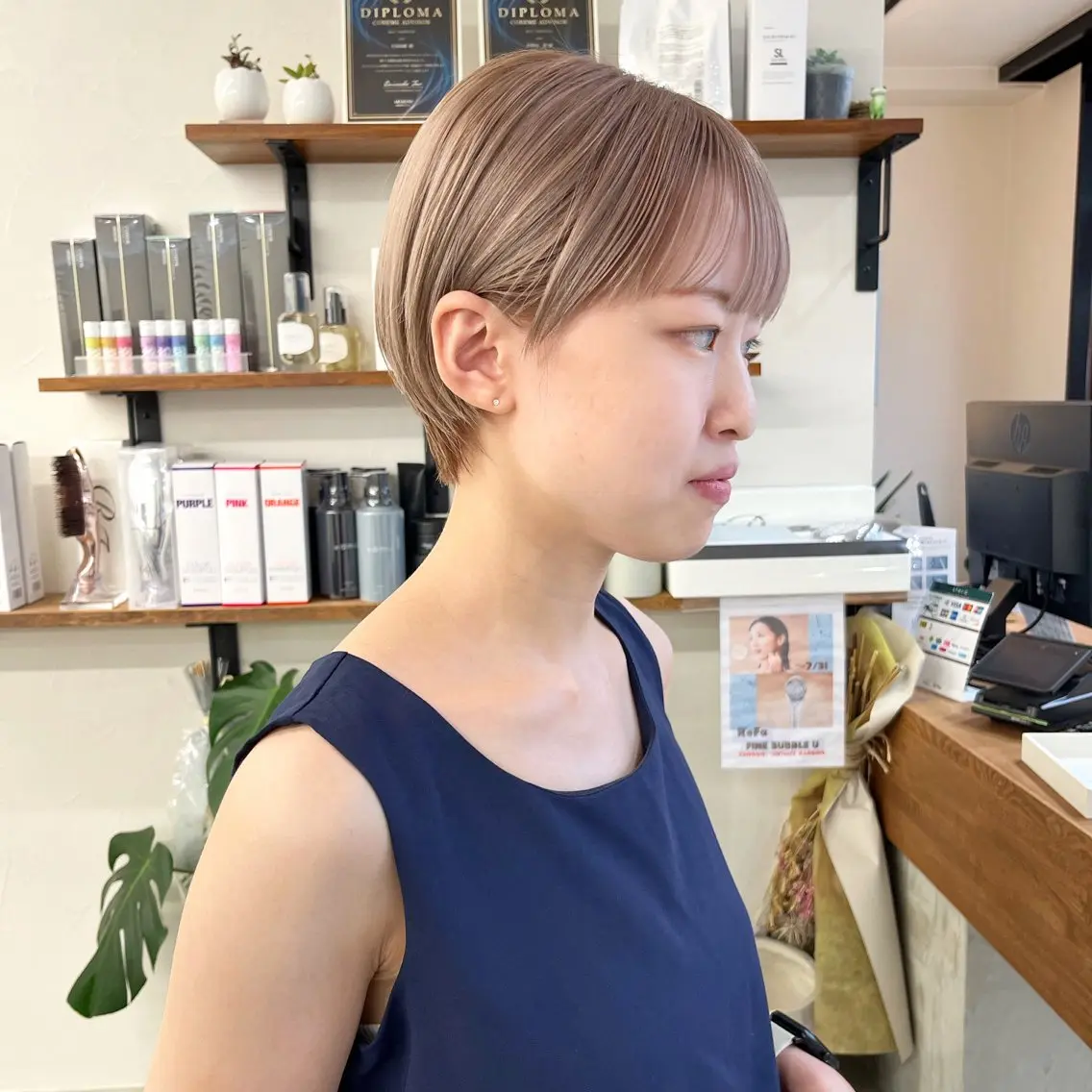 🌸初回(平日)限定🌸シャンプー+カット+クイックトリートメントの写真