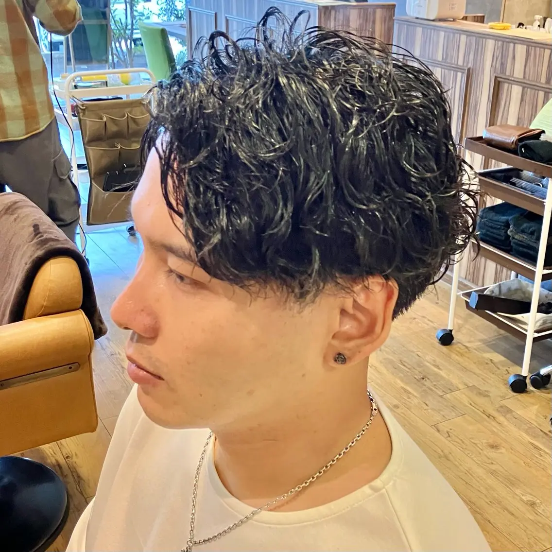 ショート パーマ メンズ 森田 研司のヘアスタイル