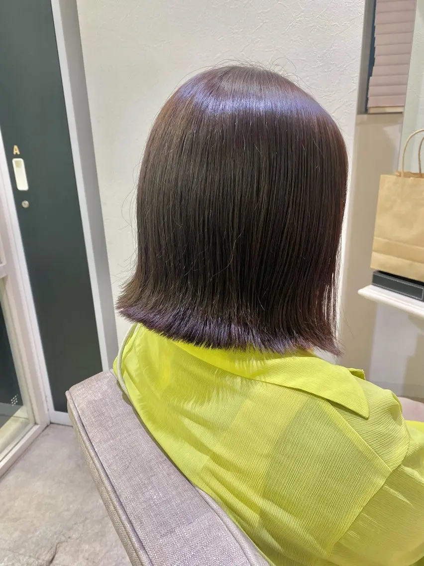 ミディアム ヘアカラー トリートメント 透明感カラー/ FRAME天王寺✨のヘアスタイル