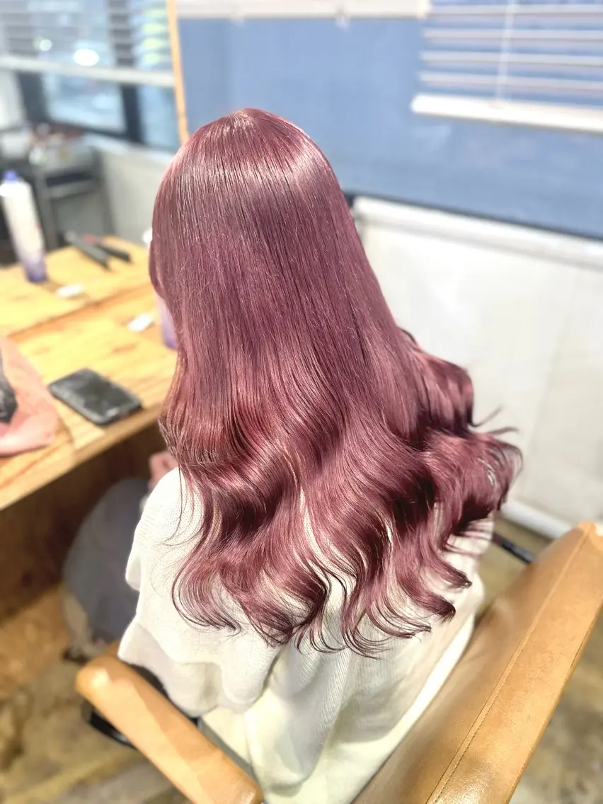 【ダメージ軽減✊🏻𖤐 ̖´-】ケアブリーチダブルカラー+トリートメントの写真