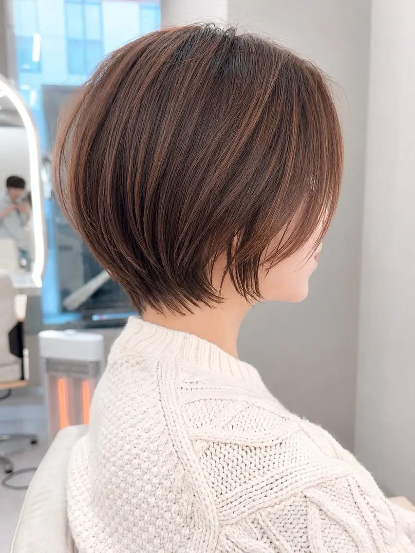 ショート カラー カット ヘアカラー ショート/レイヤー /札幌/小山内のヘアスタイル