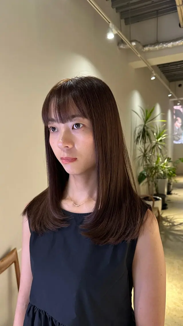 ミディアム 太田 渚遊のヘアスタイル