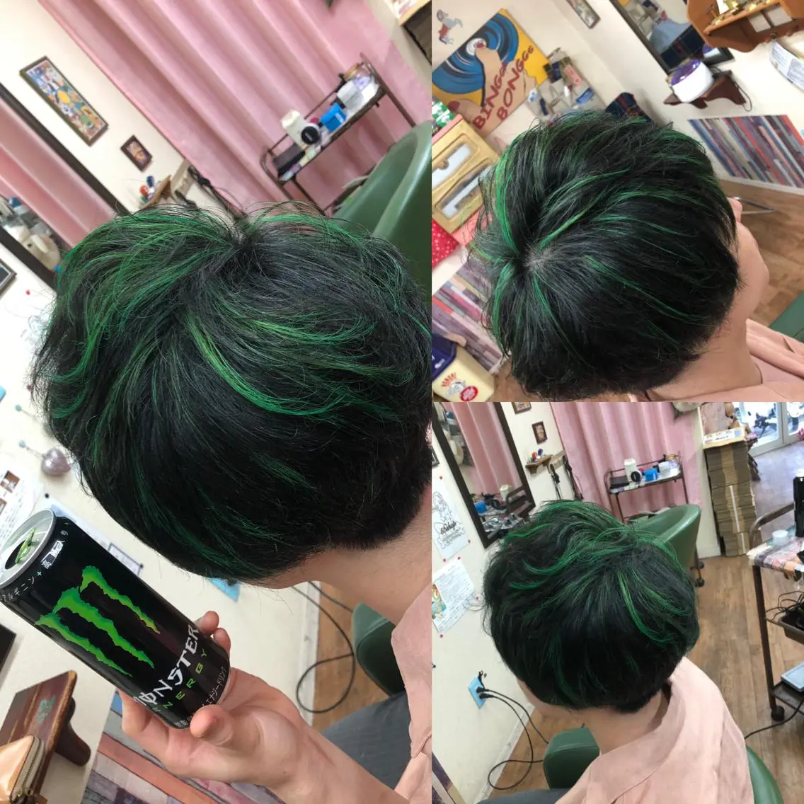 メンズダブルカラーの写真