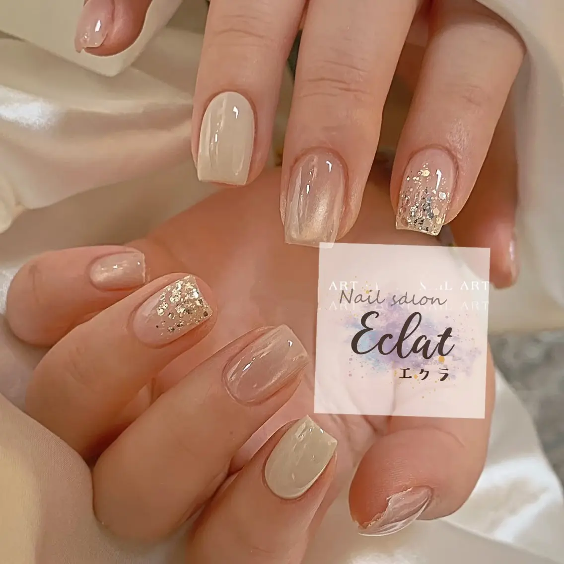 ネイル ハンドネイル ハンドケア Eclat登戸店 ネイルサロンエクラのネイルデザイン
