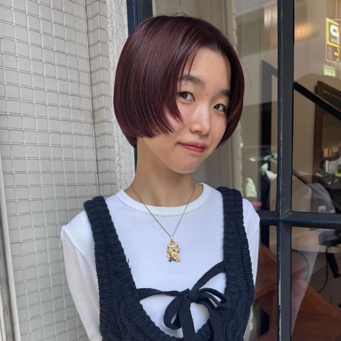 ショート カラー カット ヘアカラー トリートメント しずく/Lilu/ 博多美容室のヘアスタイル