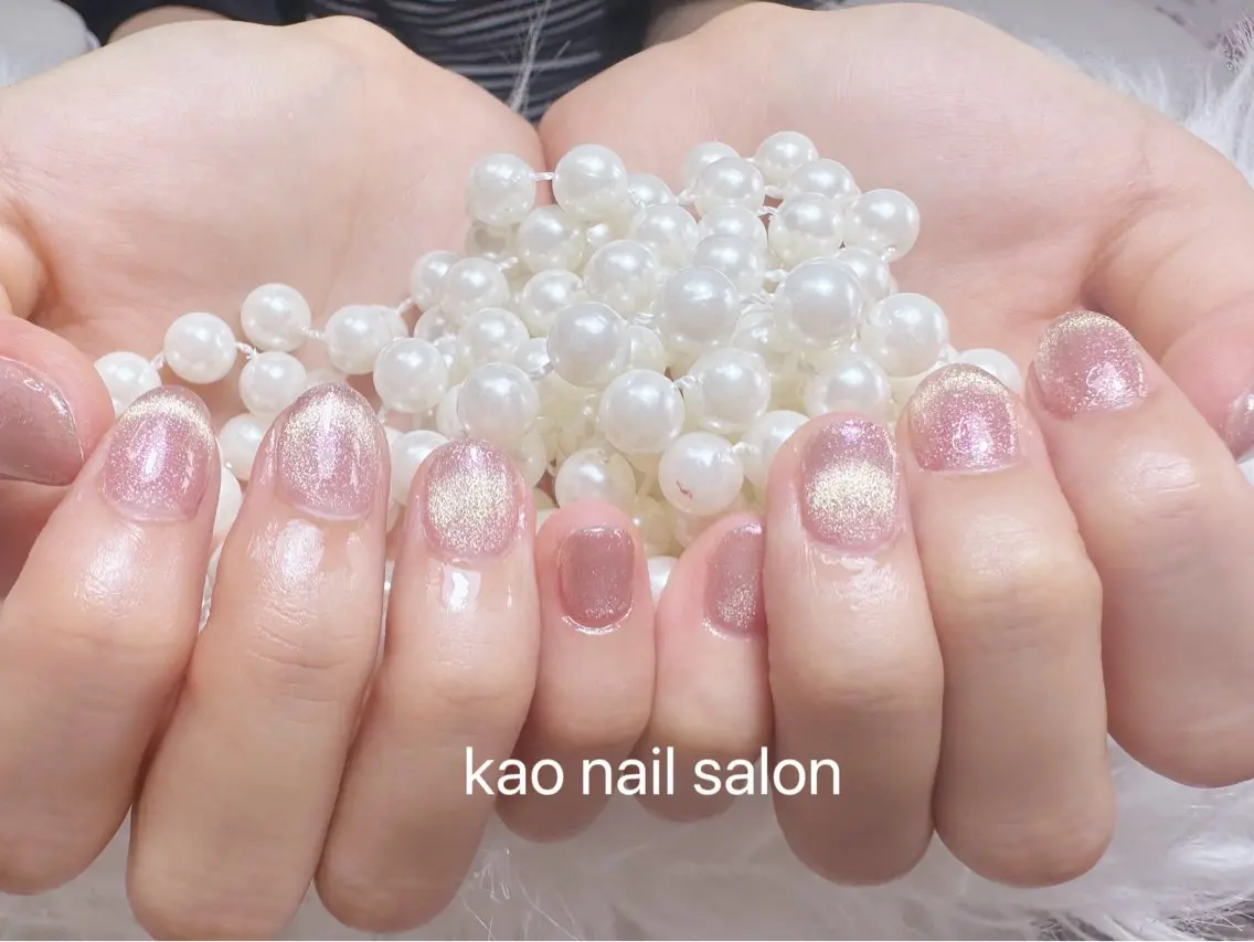 ネイル ハンドネイル kao nail マグネット/長さだしのネイルデザイン