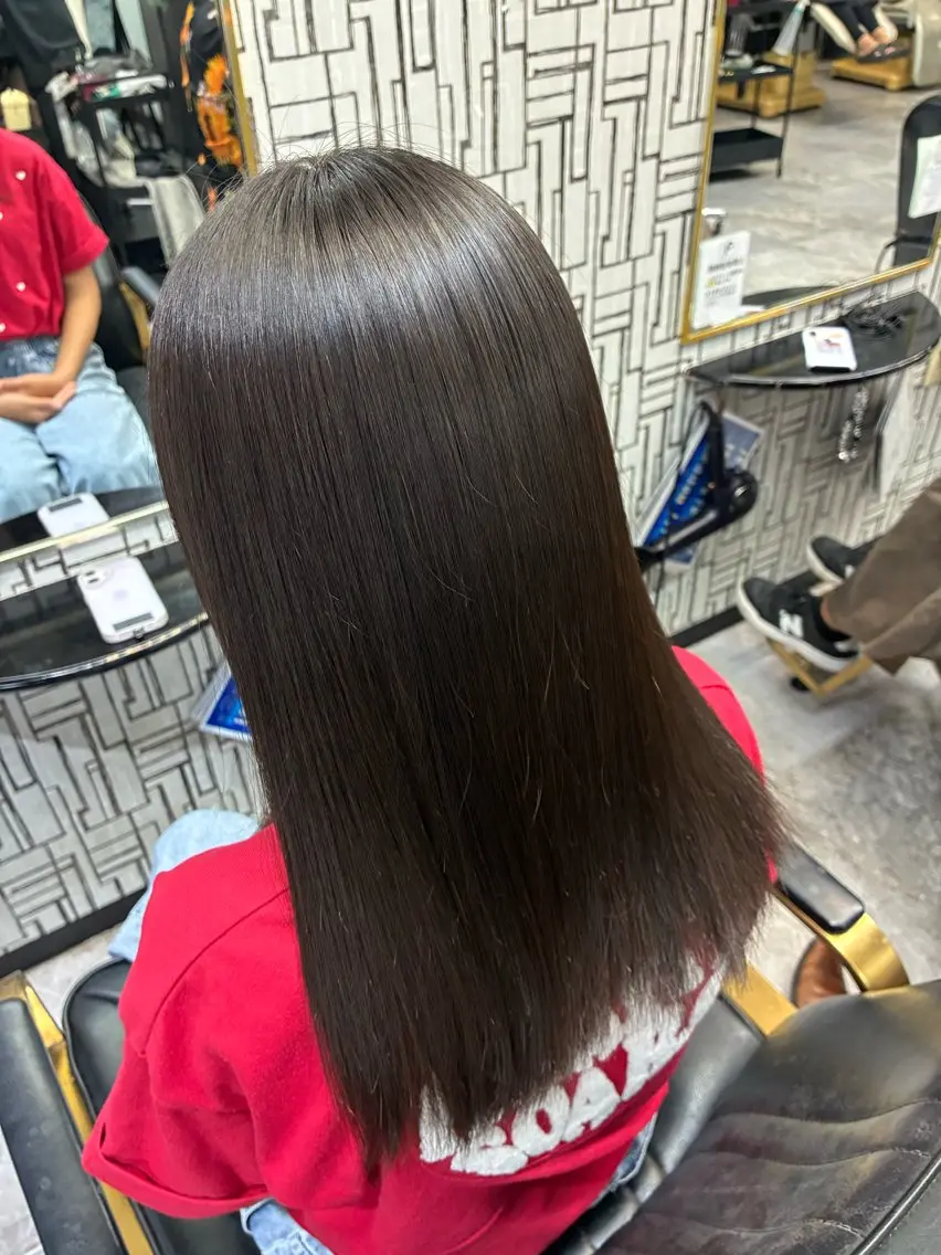 セミロング トリートメント 北村 理奈のヘアスタイル