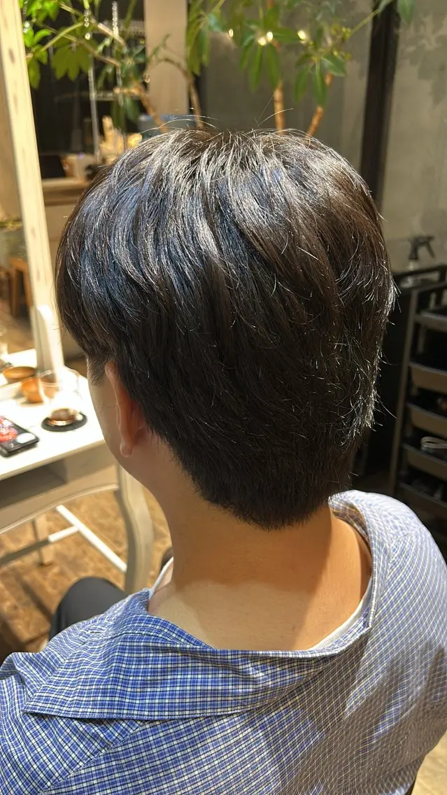 メンズ カット 縮毛矯正 渋谷/艶髪縮毛矯正 /惺虎のヘアスタイル