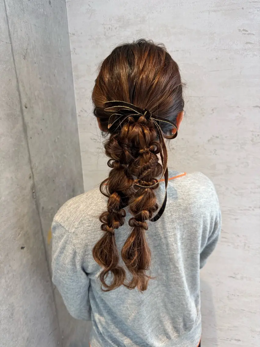 ヘアアレンジ はやしほのか| ヘアセット×カラーのヘアスタイル