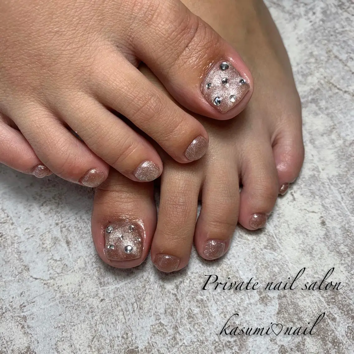 ネイル マグネットネイル ミラーネイル ニュアンスネイル 冬ネイル KASUMI♡ Nailのネイルデザイン