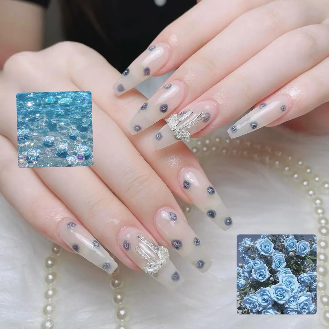 ネイル アートネイル オーロラネイル フレンチネイル ジェルネイル グラデーション ハンドネイル Sora nail 長さ出し専門店のネイルデザイン