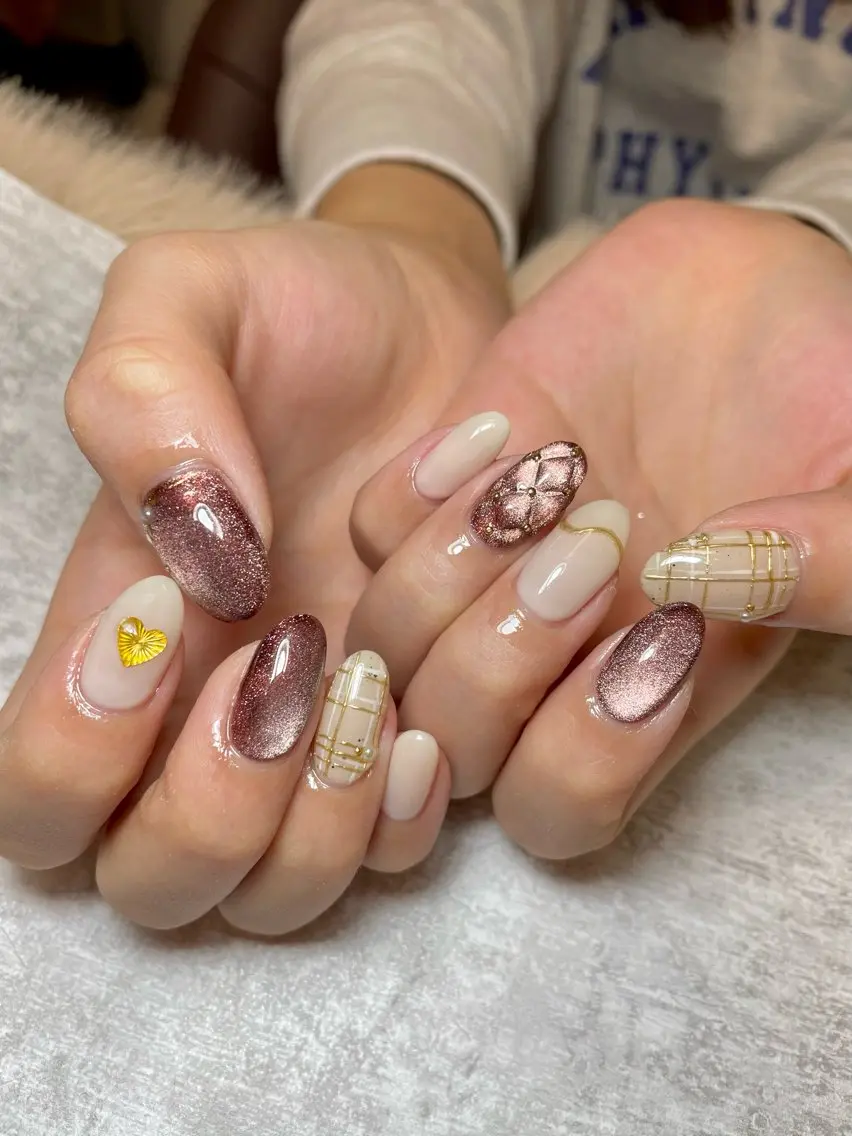 ネイル 持ち込み 冬ネイル nana .のネイルデザイン