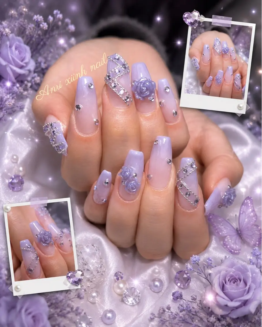 ネイル チークネイル 長さ出し フットネイル ジェルネイル 卒業式 𝓐𝓷𝓻𝓲 XiinhNailのネイルデザイン