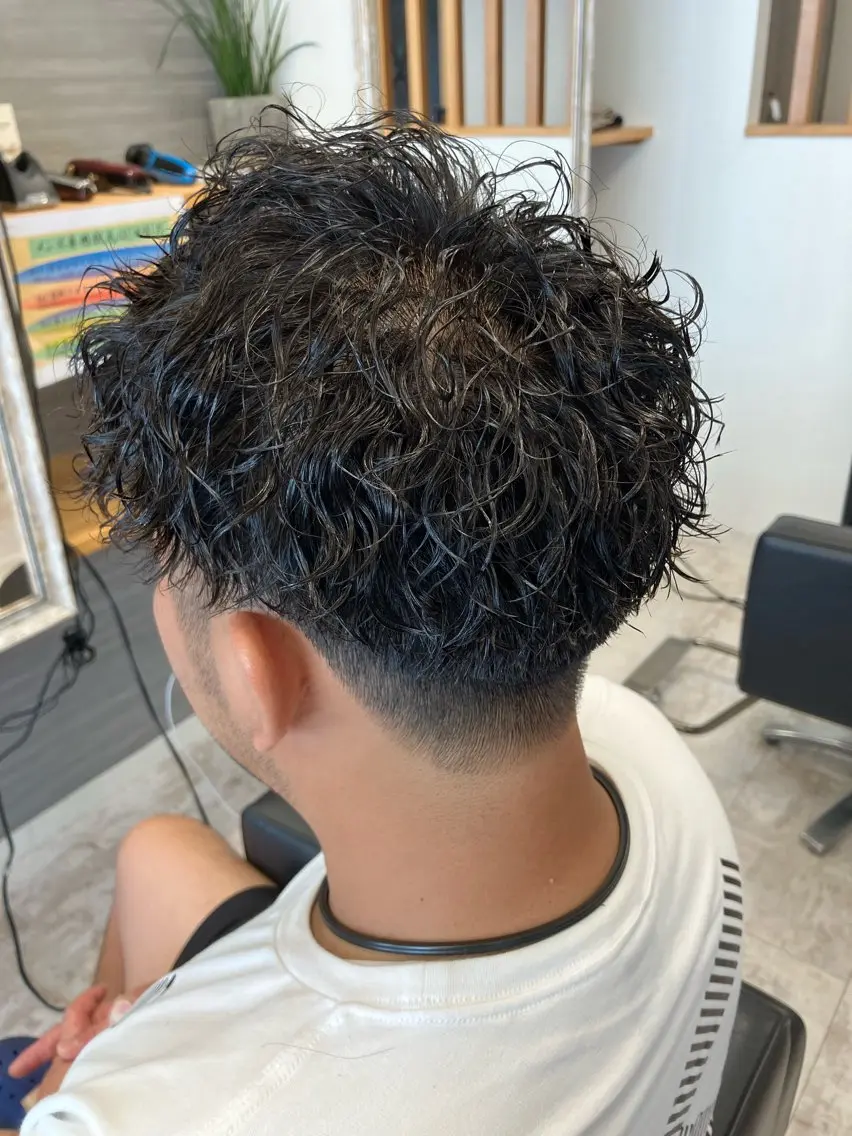 パーマ メンズ カット パーマ メンズ特化/パーマ/ フェードWATARUのヘアスタイル