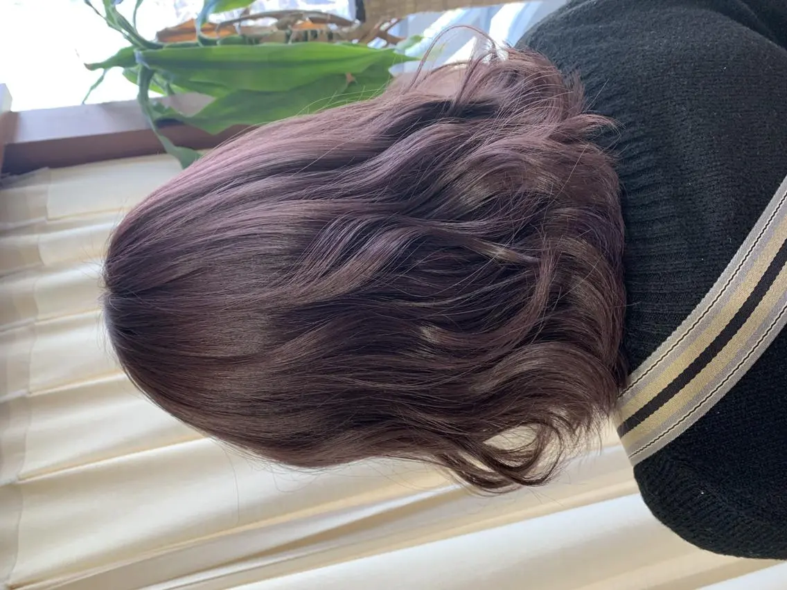 ミディアム カラー ブリーチ 透明感カラー ヘアカラー トリートメント ハイトーン得意😍 Lumiereのヘアスタイル