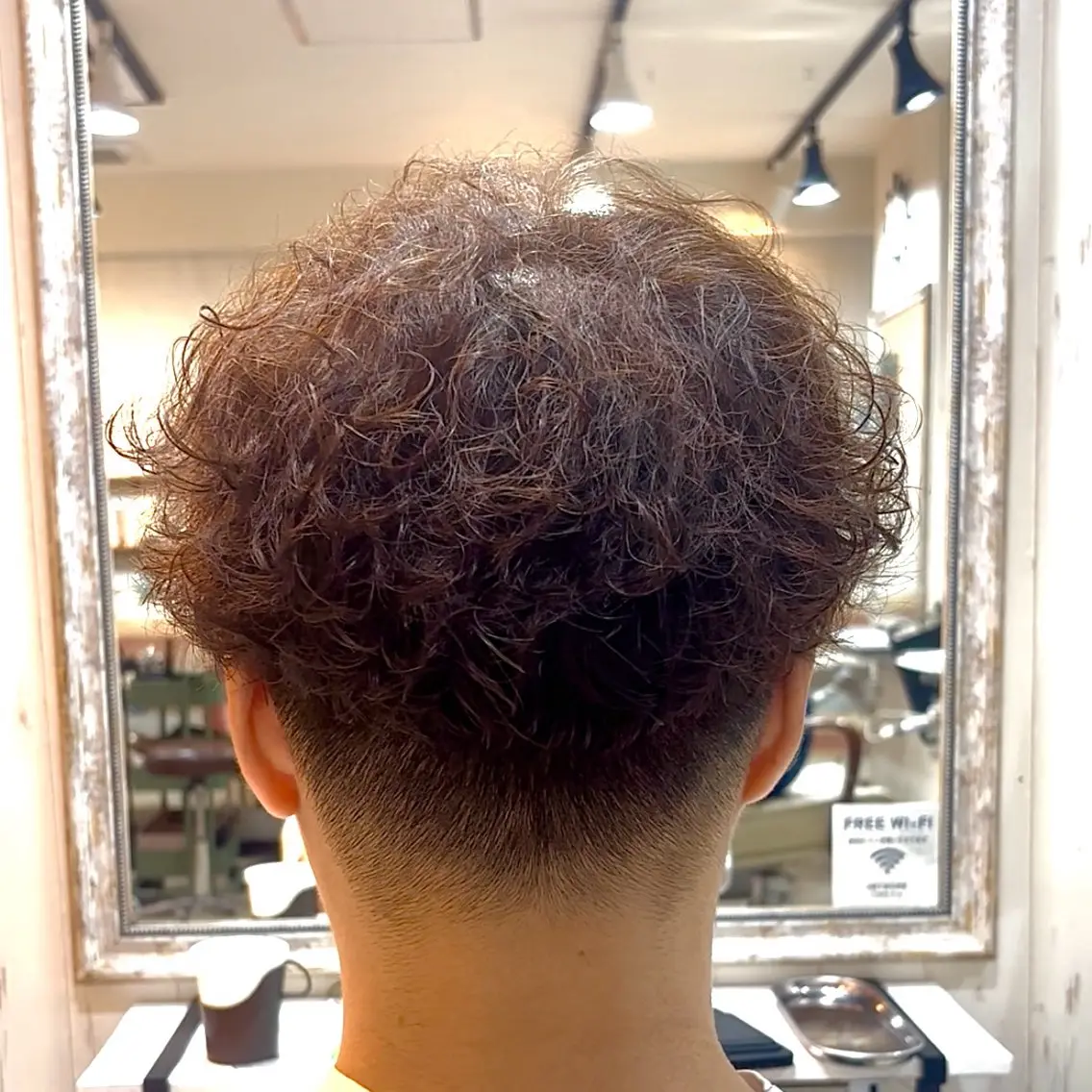 ショート パーマ メンズ ビジネス メンズパーマ 💥桜木町メンズ専門 💥ルキのヘアスタイル