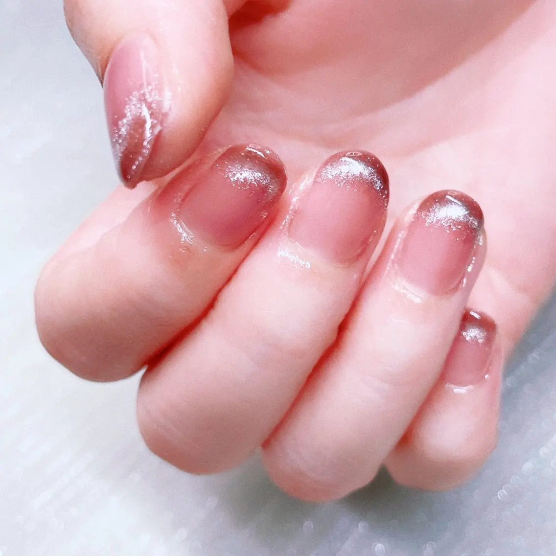 ネイル 長さ出し ハンドネイル Nailist suzuのネイルデザイン