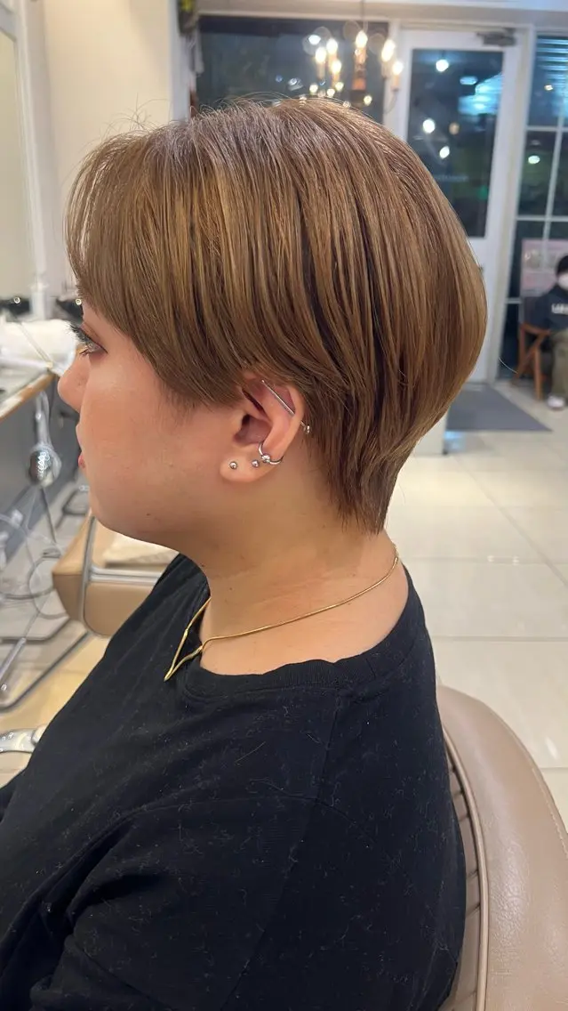 ショート ハンサムショート ショートヘア 🍓🍇 MAHO💞のヘアスタイル
