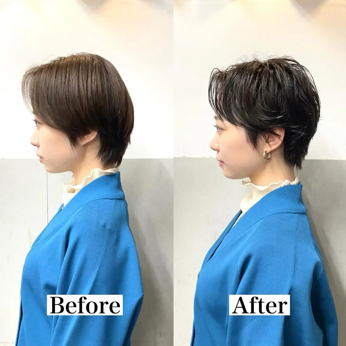 ショート パーマ ニュアンスパーマ 表参道【髪質改善】 宮嶋勇太のヘアスタイル