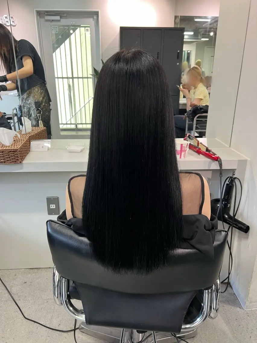 ロング カラー 黒髪 学生 ヘアカラー Natsuki 🖤のヘアスタイル