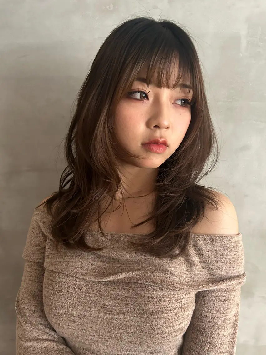 【平日限定クーポン‼︎】カット+透明感カラー+2stepトリートメント【新規様向け🌙】の写真
