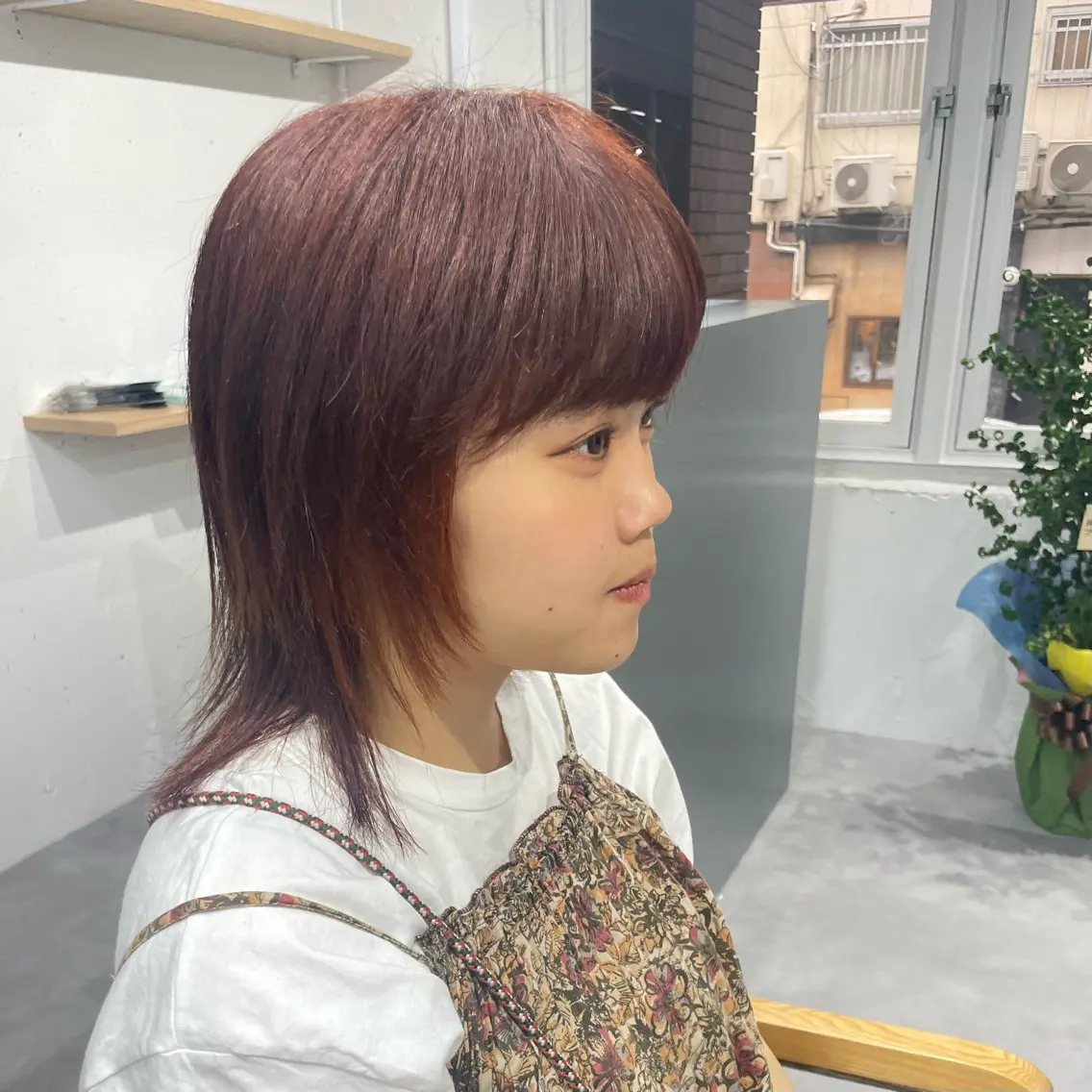 ミディアム カラー 似合わせカット💫 sayaのヘアスタイル