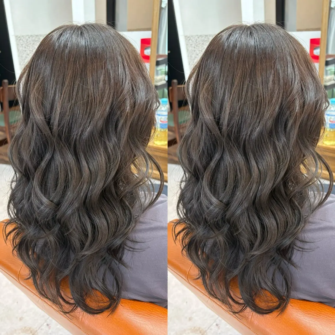 セミロング カラー 透明感カラー ヘアカラー トリートメント なんば、心斎橋🍓 ハイトーンnicoのヘアスタイル