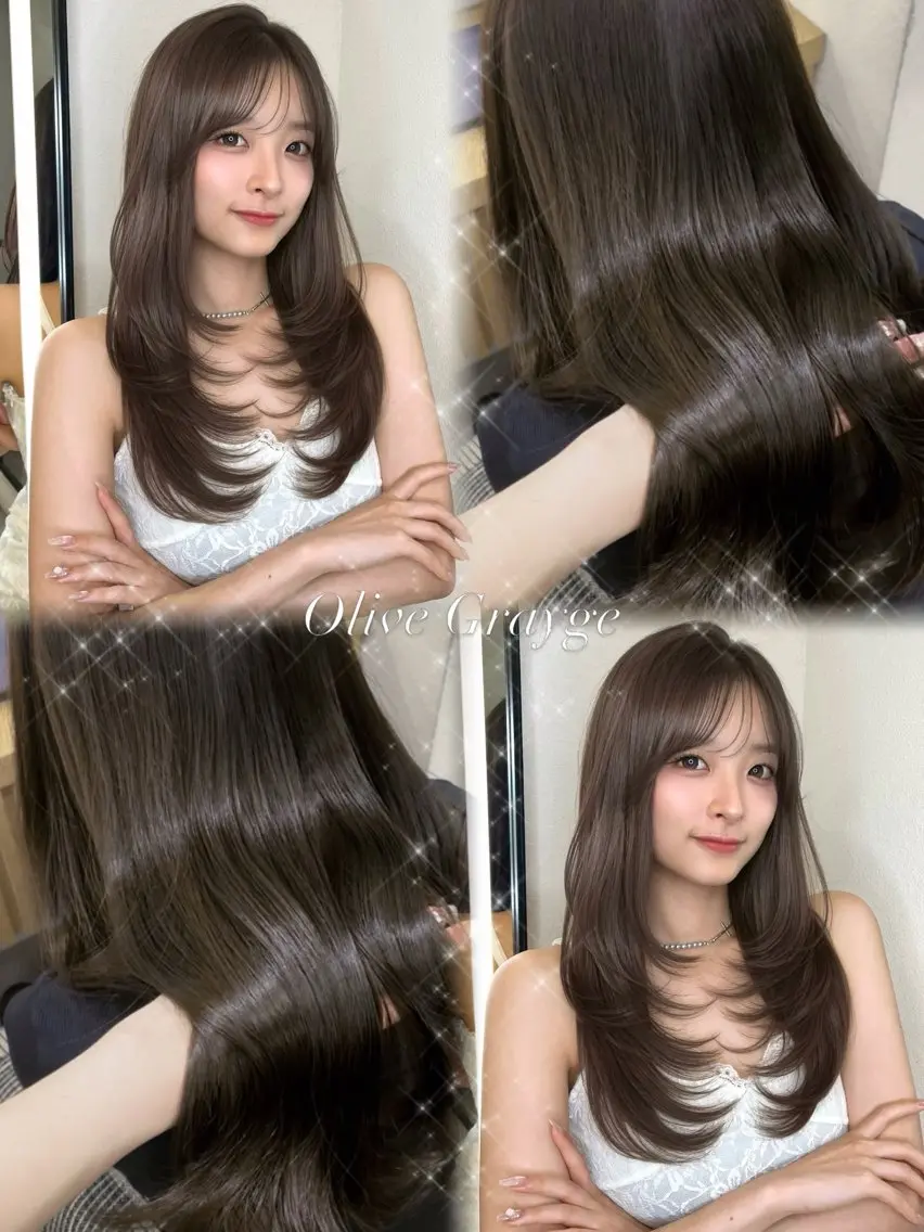 ロング カラー カット ヘアカラー 【レイヤー/ブリーチ なしW】nonokaのヘアスタイル