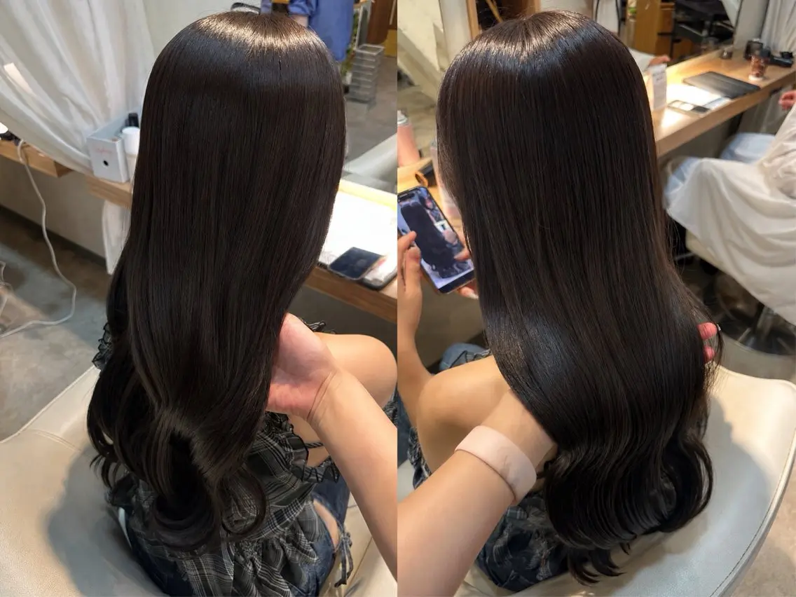 ロング カラー 透明感カラー ヘアカラー トリートメント モテ🤍トレンドヘア /新宿/ワカナのヘアスタイル